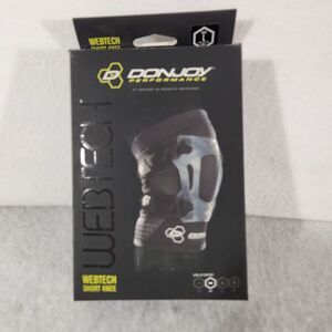 DonJoy Performance Webtech Short Knee Brace Silicon Support Recovery Orthosis L